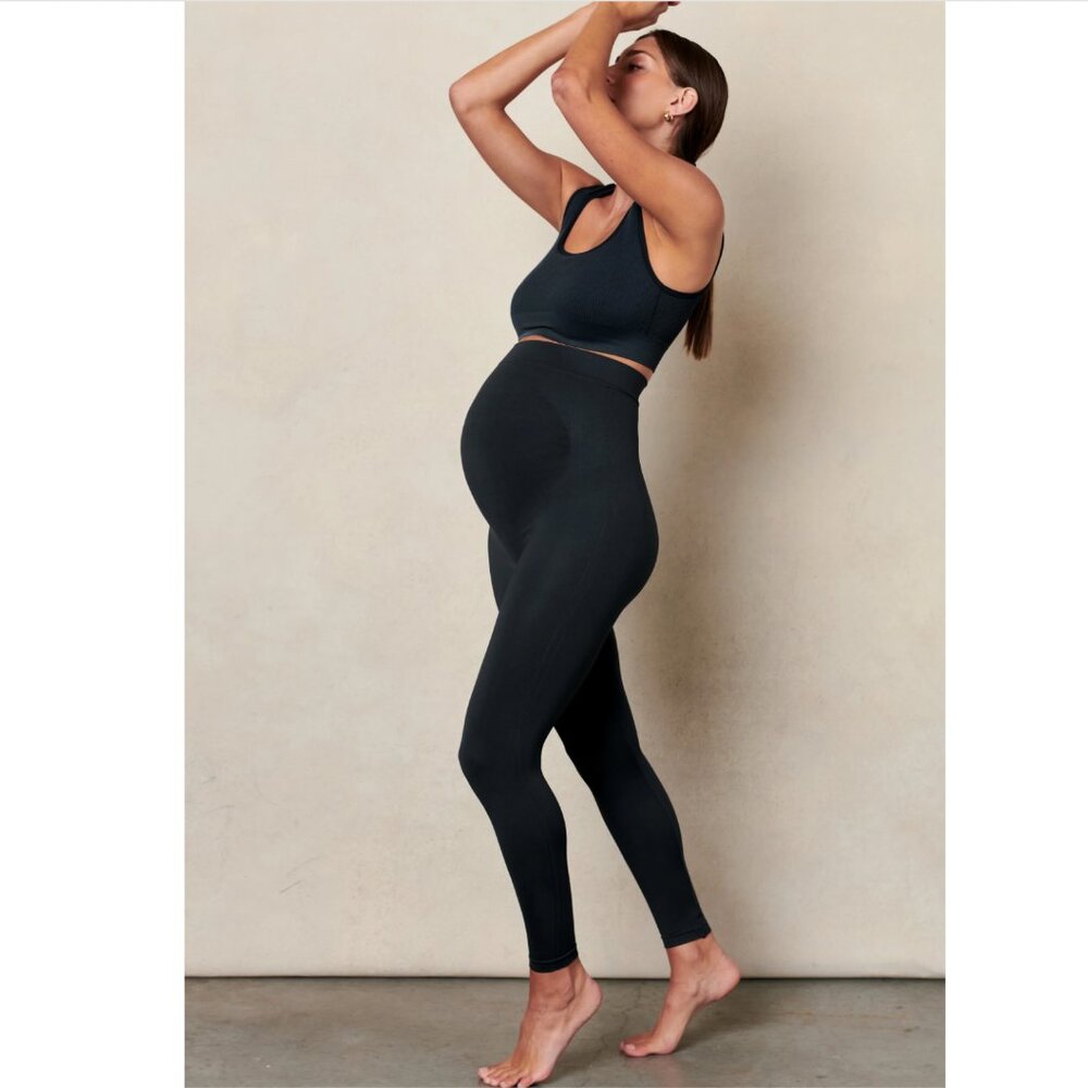 Blanqi Everyday Maternity Belly Support Leggings - Black, size M